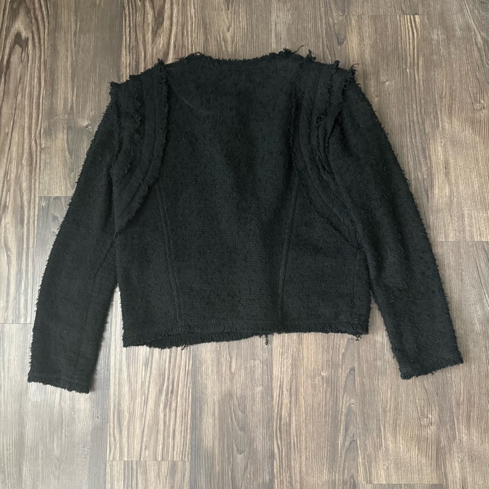 IRO Black Fringe Luxurious Black Jacket - Picture 4 of 13